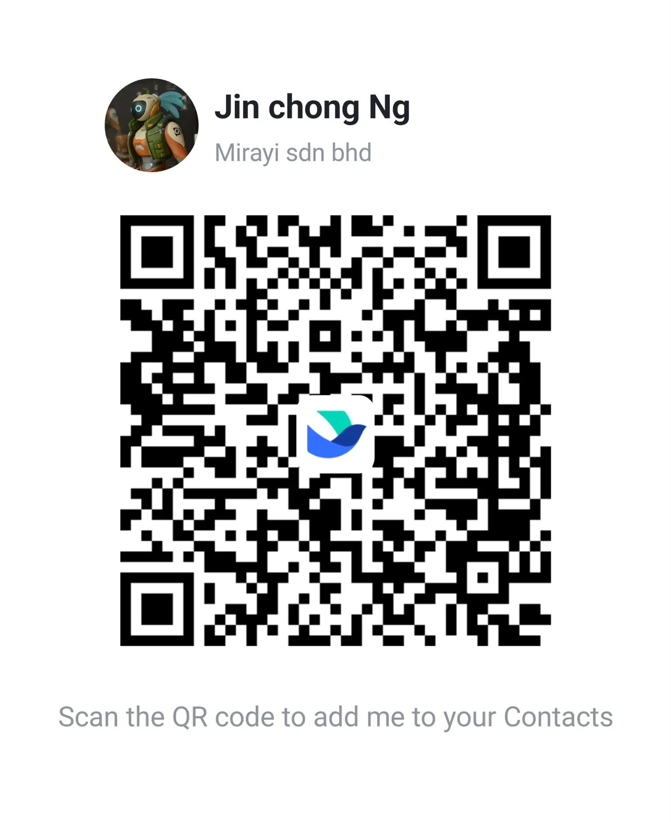 QR code to add Mirayi on Lark (Feishu)